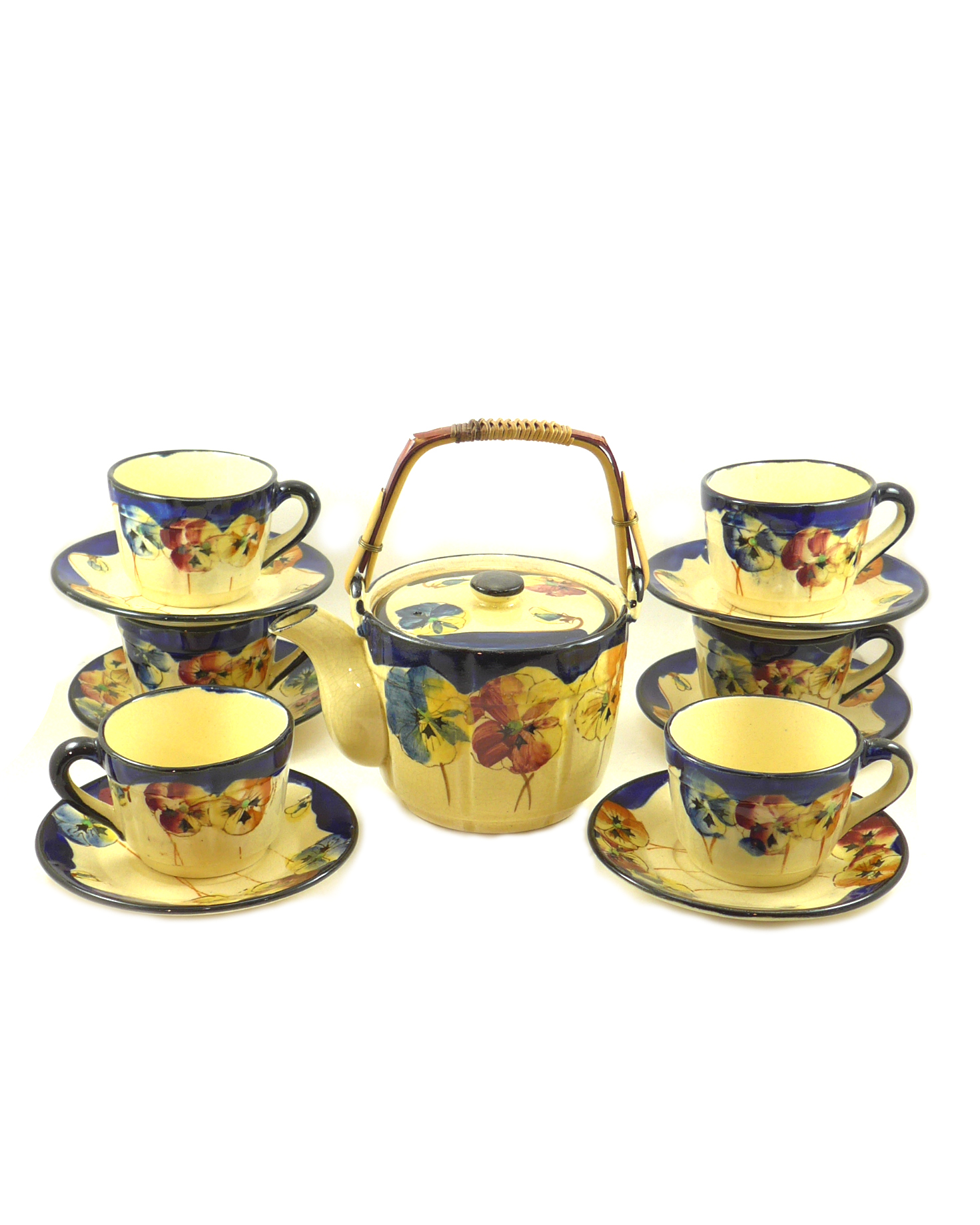 Hand painted tea set for 6 ‹ Catalogue — Les Antiquités Bolduc